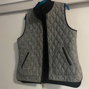 Grey and black vest